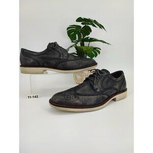 Ecco Men's Biarritz Brogue Type Black Leather Oxford Shoes Size 11 US